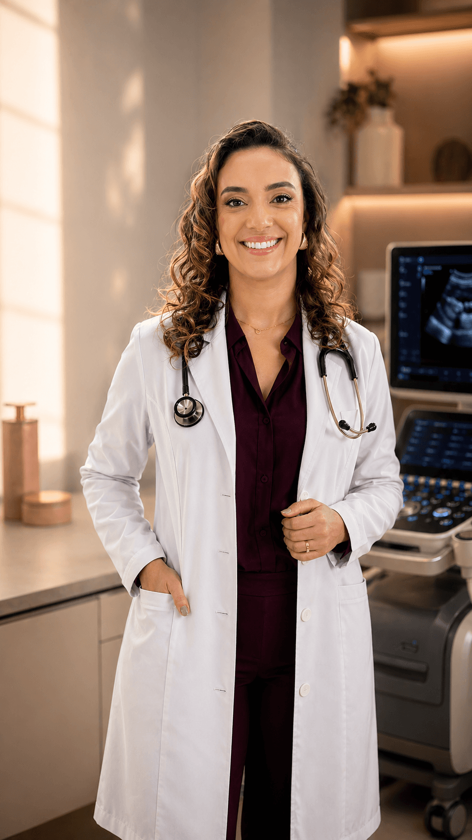 Dra. Rafaela Lacerda em retrato profissional com postura acolhedora